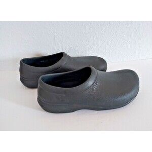 Crocs On the Clock Work Slip On Men's 9 Women's 11 Black Shoes with Inserts